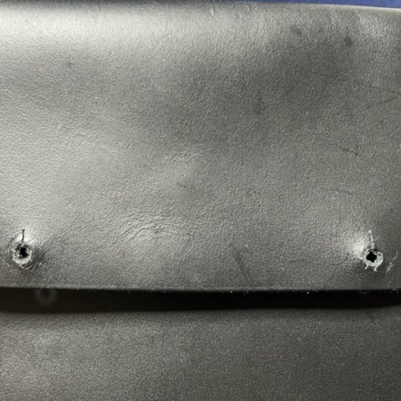 Tribe Alive Leather Envelope Black Clutch Wallet Pouch 8.5x6" - Picture 8 of 10